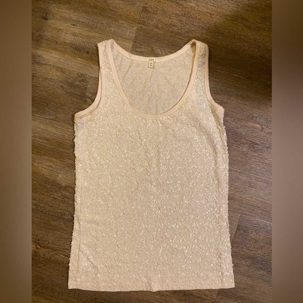 Ivory Sequin Top